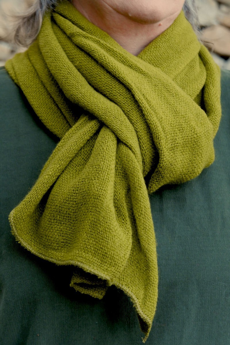 Echarpe laine vert botanique Echarpe laine vert botanique