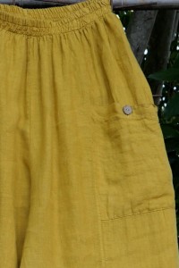 Pantalon en Lin Grande Taille avec Grandes Poches – Confort & Élégance