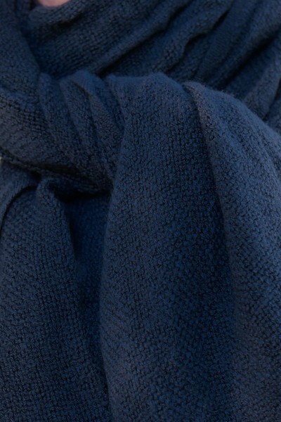 Écharpe en Laine mixte bleu marine – Douceur et Chaleur pour l’Hiver