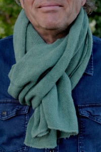 Écharpe en Laine mixte vert jade– Douceur et Chaleur pour l’Hiver