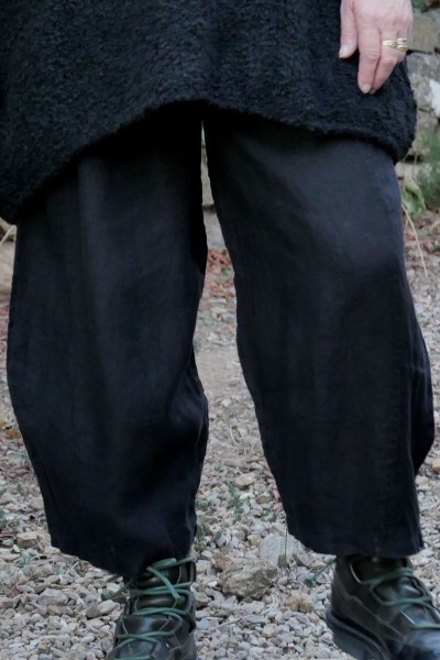 Pantalon lin Aldebert Noir