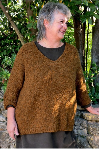 Pull over size Ambroise Ton Bois