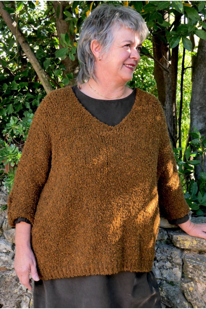 Pull over size Ambroise Ton Bois