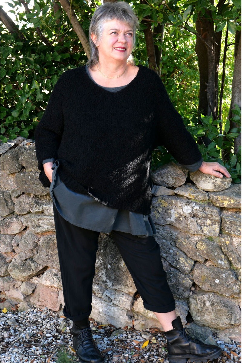 Pull over size Ambroise Noir