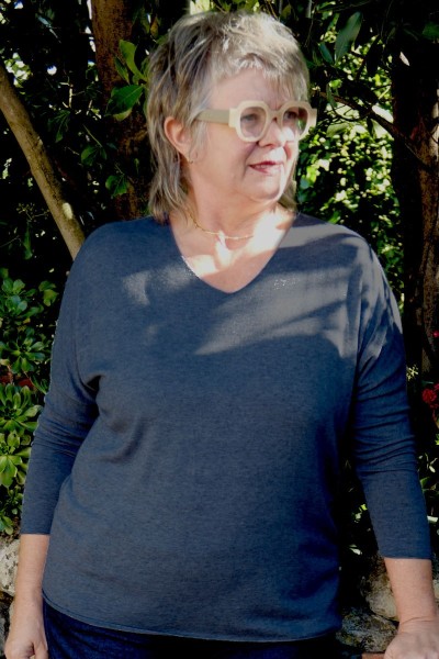Pull léger Louison Bleu gris