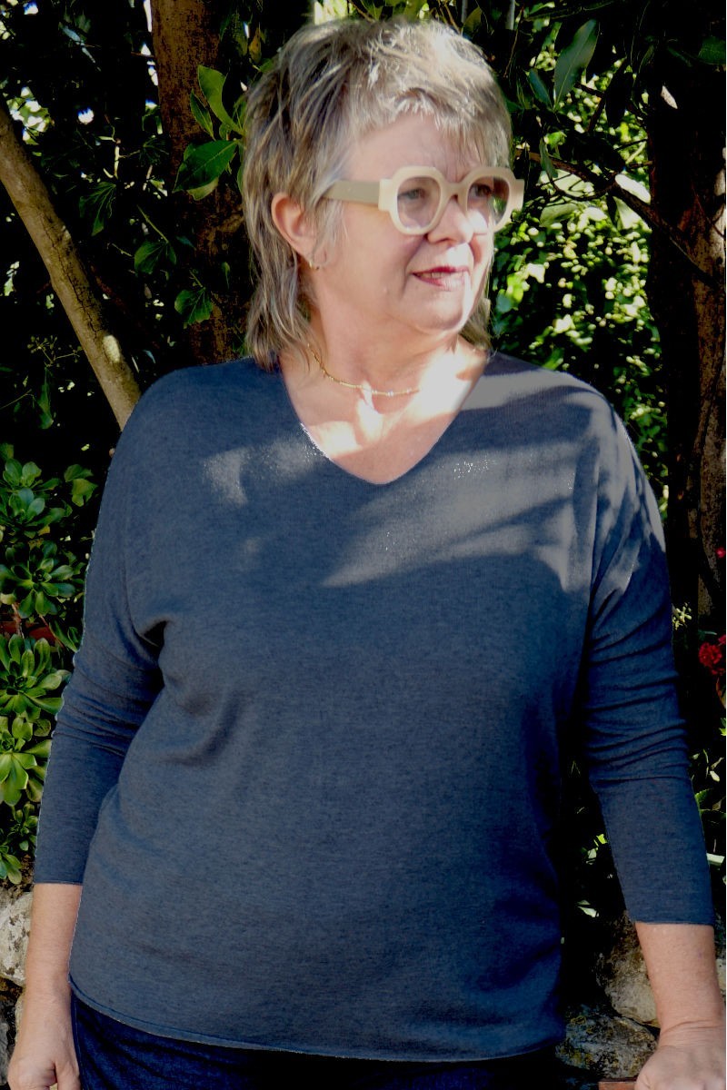 Pull léger Louison Bleu gris