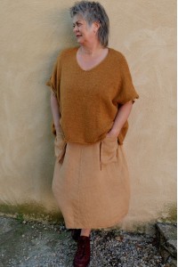 Robe longue lin grande taille femme col V, poches - confort & élégance