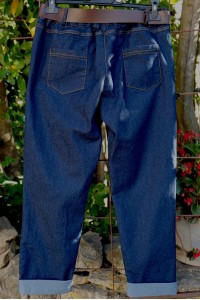 Jean Femme – Ceinture Élastiquée, Sans Bouton, Poches, Confort stretch