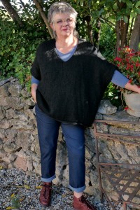 Pull Oversize sans manche Rufus Noir