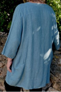 Tunique en Lin Femme Grande Taille - Col V - Confort naturel