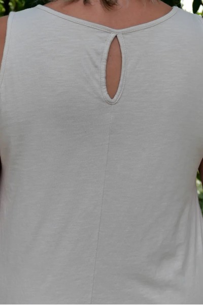 Débardeur coton Beige