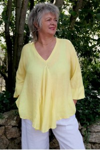 Top poncho lin Lucia Sorbet citron
