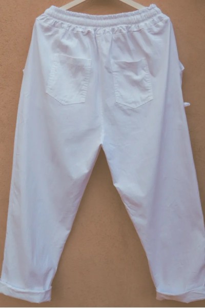 Pantalon grande taille à ceinture élastique réglable - style, confort