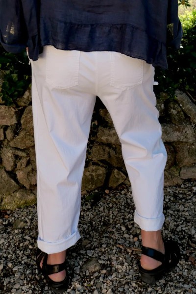 Pantalon grande taille à ceinture élastique réglable - style, confort