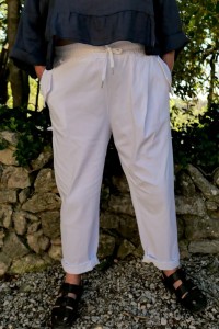 Pantalon Elasthanne Archibald Blanc