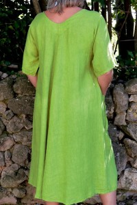 Robe longue lin femme grande taille - élégante, originale et légère.