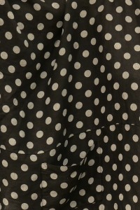 Tunique lin oversize grise à pois - grande taille femme, légère.