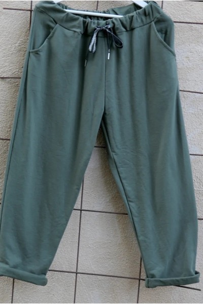 Pantalon coton Maxime Kaki