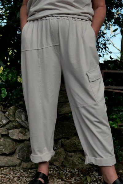 Pantalon coton Valentin beige