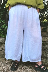 Pantalon large en lin - femme grande taille - naturel et confortable