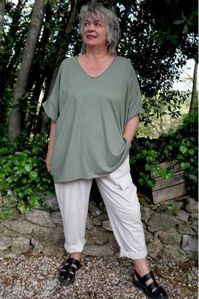 T shirt coton femme grande taille, coupe over size - ultra confortable