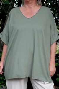 T shirt coton femme grande taille, coupe over size - ultra confortable