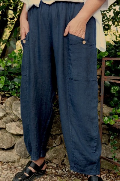 Pantalon lin femme grande taille - confortable, léger & naturel
