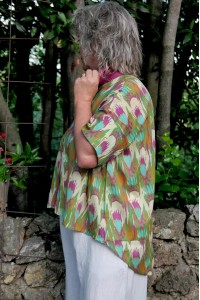 Chemise coton Oréane motifs colorés