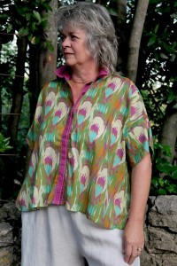 chemise coton Oréane motifs colorés