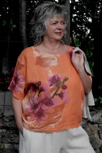 Top lin Salomé saumon