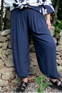 Pantalon confortable Zéphir Bleu marine