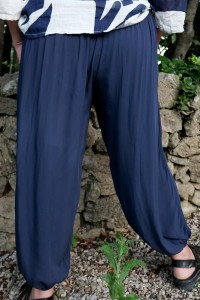 Pantalon léger femme grande taille en viscose
