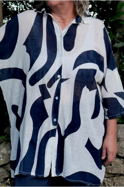Chemise légère et confortable, femme grande taille