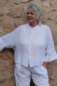 Chemise lin Malo Blanche