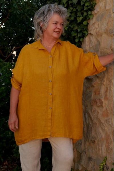 Chemise lin confortable, légère & lumineuse