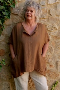 Tunique lin coupe oversize pensée pour les silhouettes grandes tailles