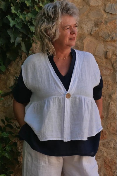 Top lin Côme Blanc