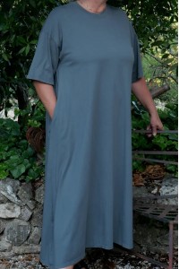 Robe longue grande taille, coton confortable et souple