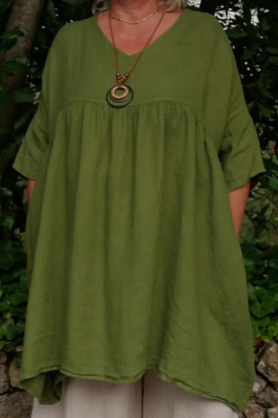 Tunique femme grande taille, coupe ample et confortable, coloris lumineux