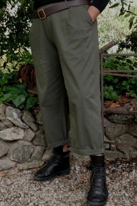 Pantalon coton Erwan Kaki