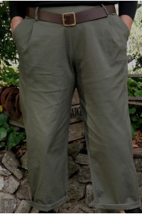 Pantalon confortable, taille élastiquée, poches pratiques