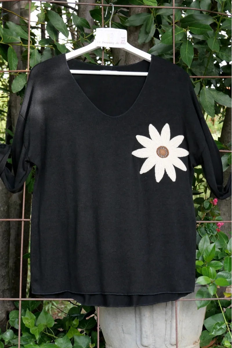 Pull léger Florine noir