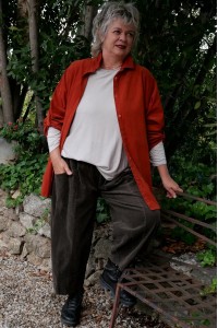 Mode grande taille, coton velours naturel