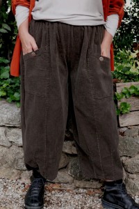 Pantalon Velours côtelé coton Astride Chocolat