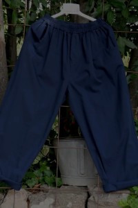 Pantalon confortable grande taille, taille élastiquée