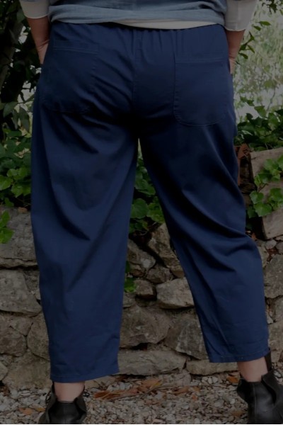 Pantalon mode grande taille, poches pratiques & structurantes