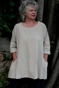 Top velours de coton Marceau Beige nature